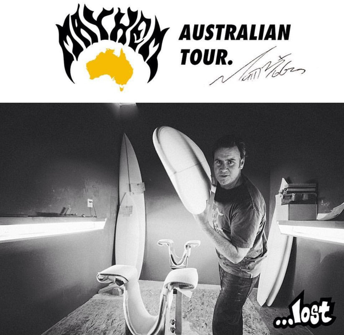 Lost Surfboards "Mayhem" Matt Biolos Australian Tour Sanbah Australia