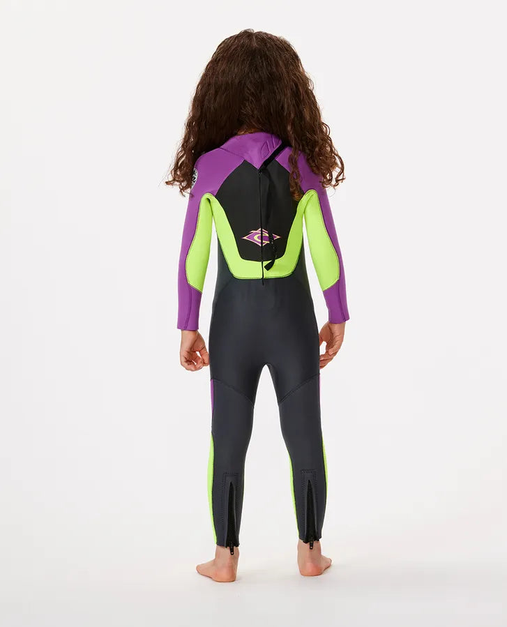 Rip Curl Groms Omega 3/2mm Back Zip Wetsuit Steamer