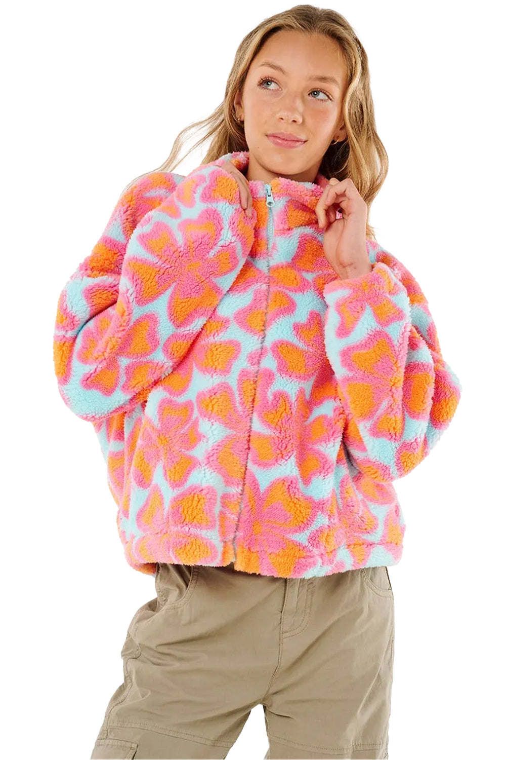 Rip Curl Girls (8-14 years) Neon Isles Polar Fleece