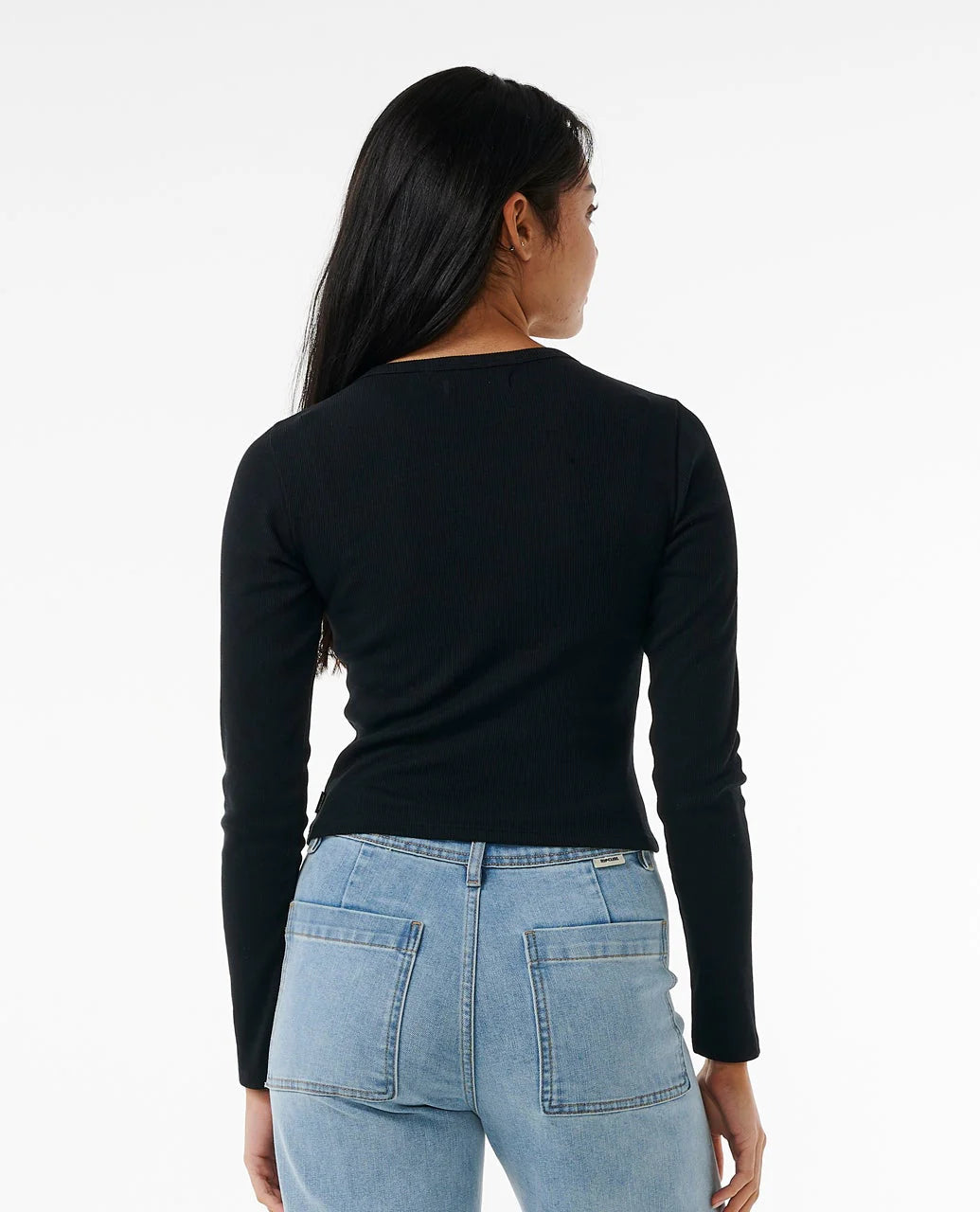 Rip Curl Womens Classic Ribbed Long Sleeve Tee