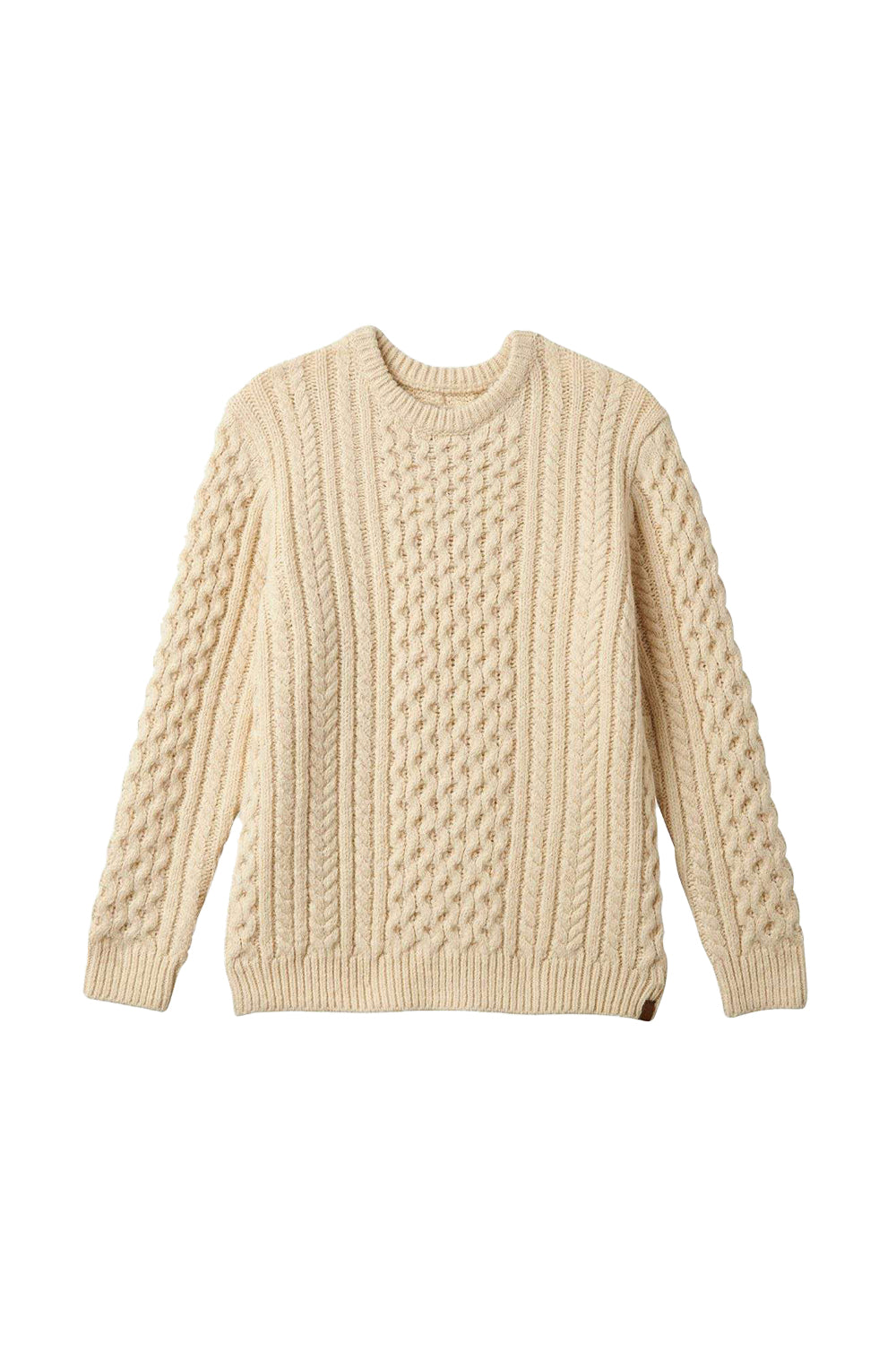 Brixton Classic Fisherman Cable Knit Sweater