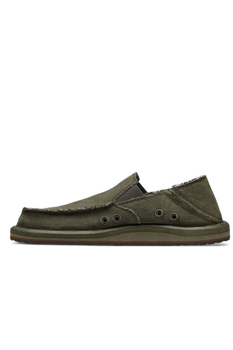 Sanuk Mens Vagabond ST Hemp Slip on