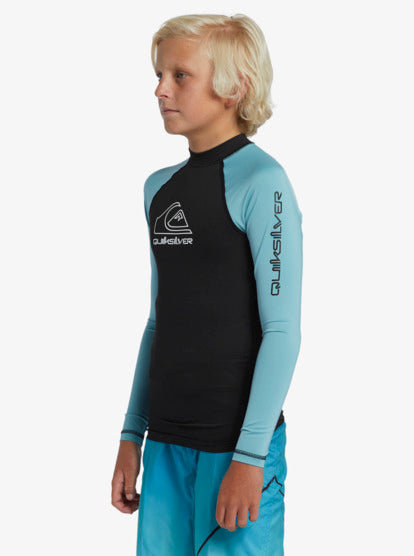 Quiksilver Boys 8-16 On Tour Long Sleeve UPF 50 Rash Vest