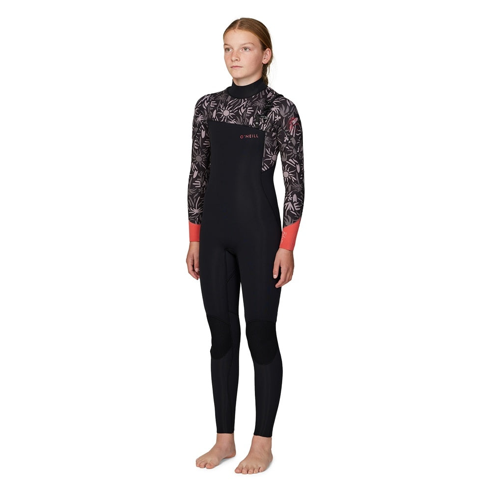 O'Neill Girls Bahia Chest Zip Full 3/2mm Steamer