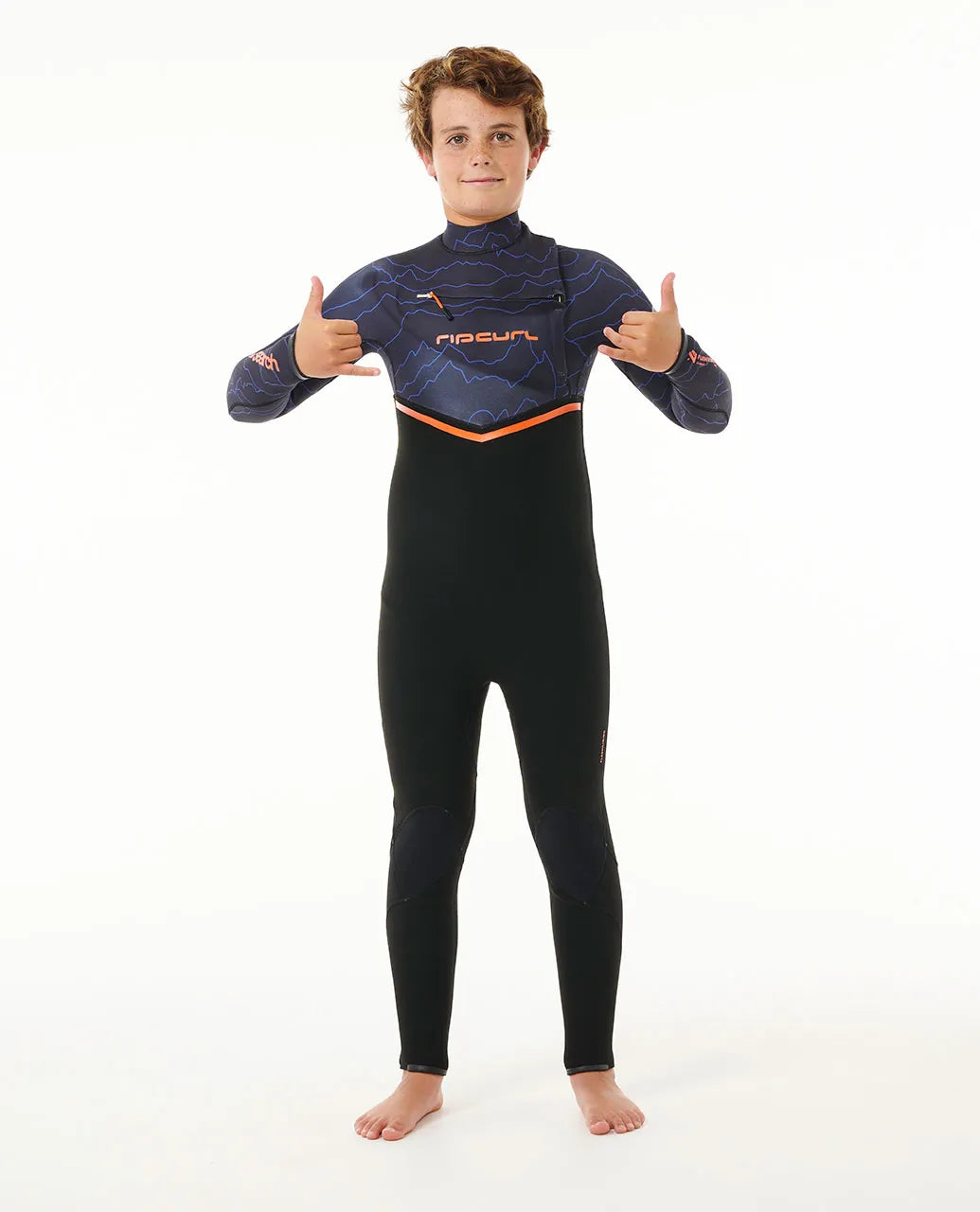 Rip Curl Kids Flashbomb 4/3mm Chest Zip Steamer