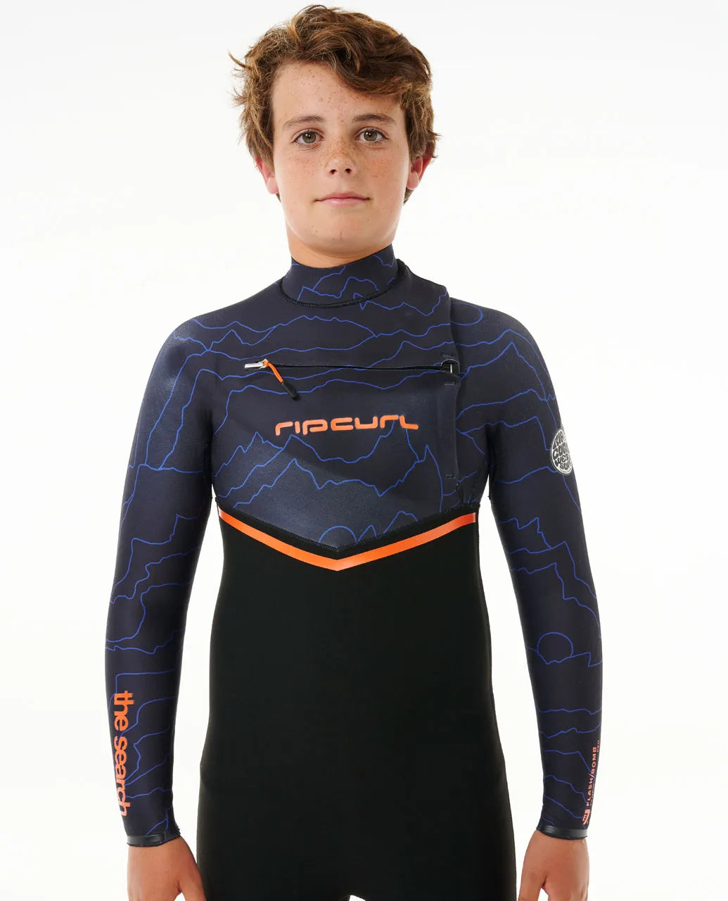 Rip Curl Kids Flashbomb 4/3mm Chest Zip Steamer