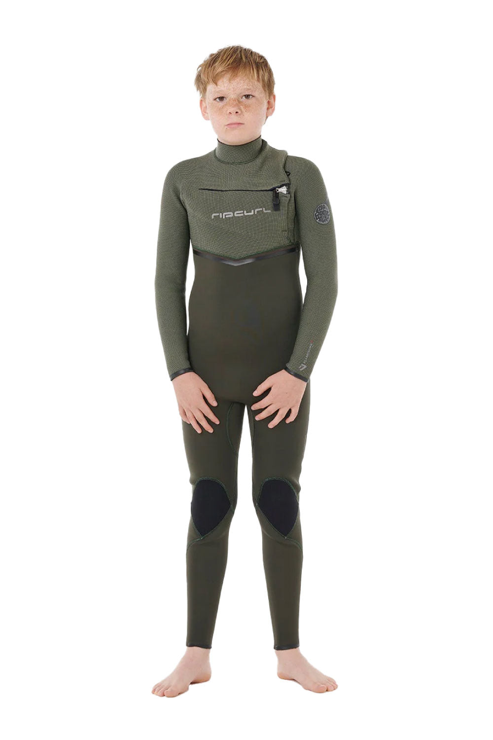 Rip Curl Kids Flashbomb Chest Zip 4/3mm Black Steamer