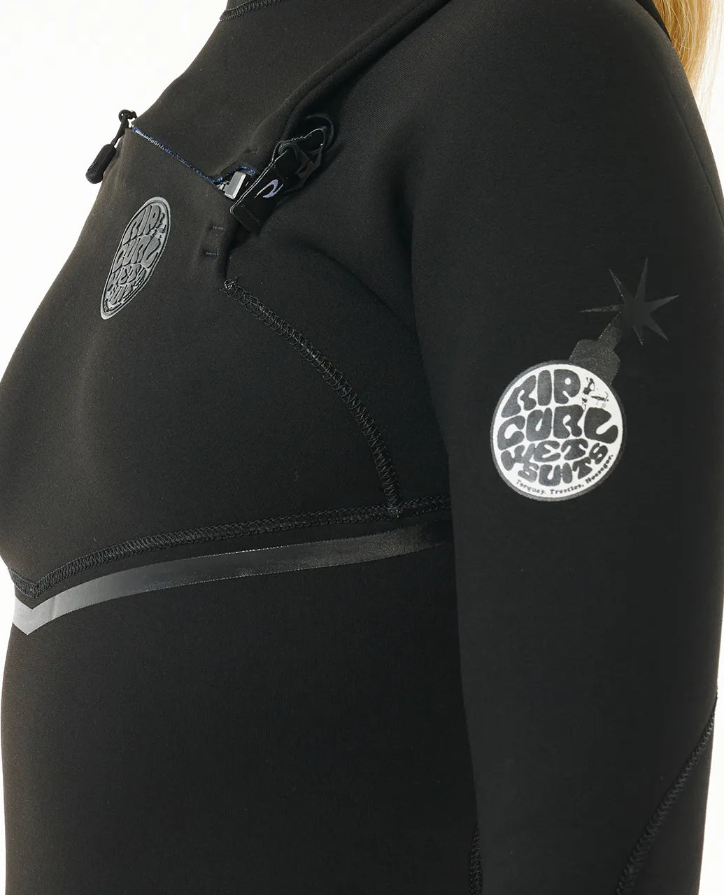 Rip Curl Womens E-Bomb 4/3 Chest Zip Steamer