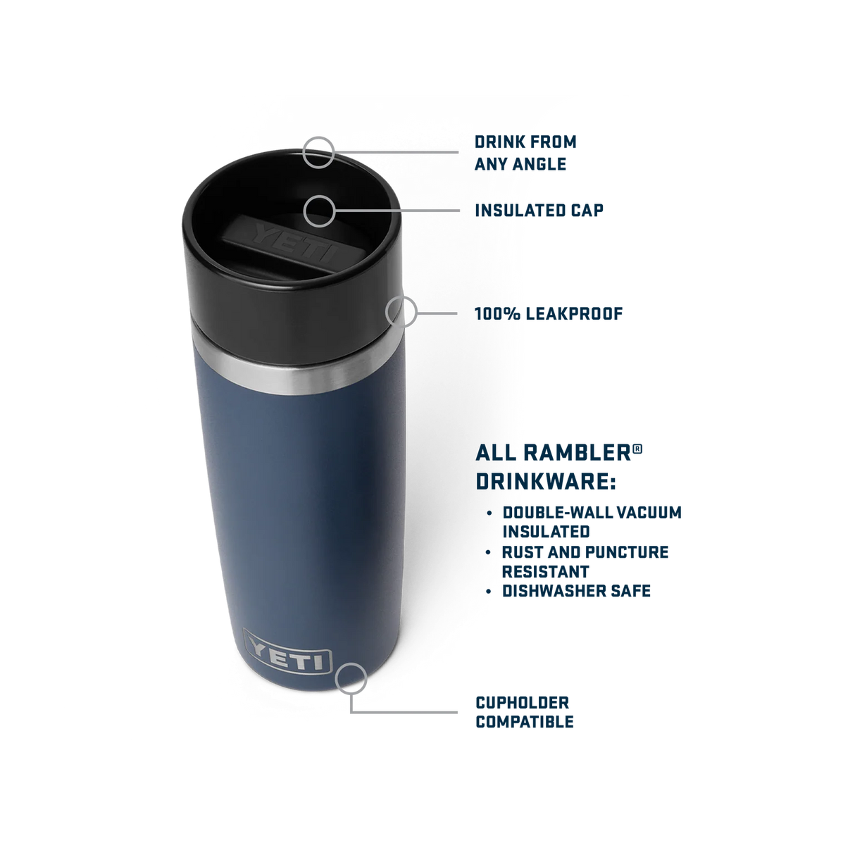 YETI Rambler 16oz (473 ml) Travel Bottle