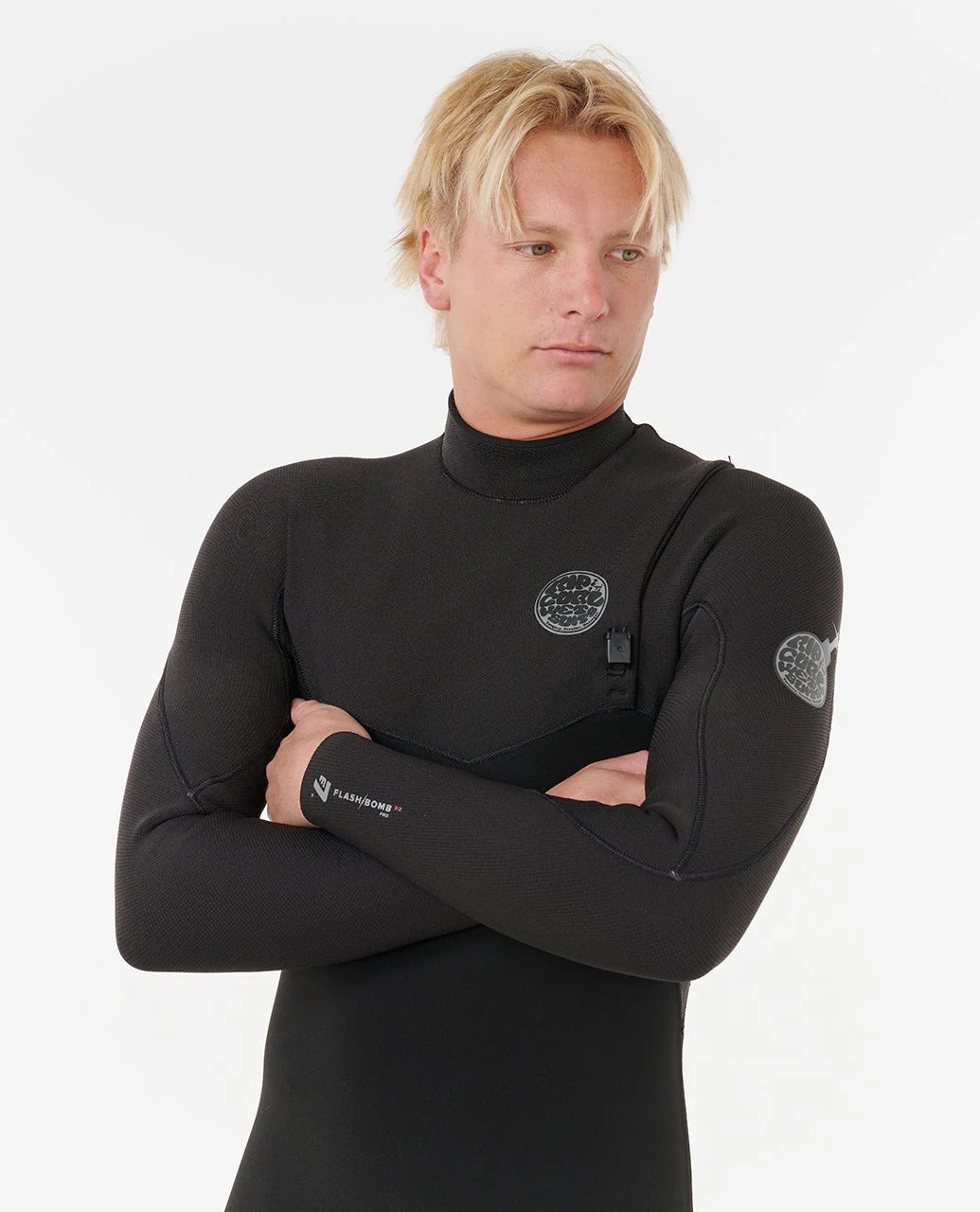 Rip Curl Flashbomb Pro Zip Free 3/2mm Black Steamer