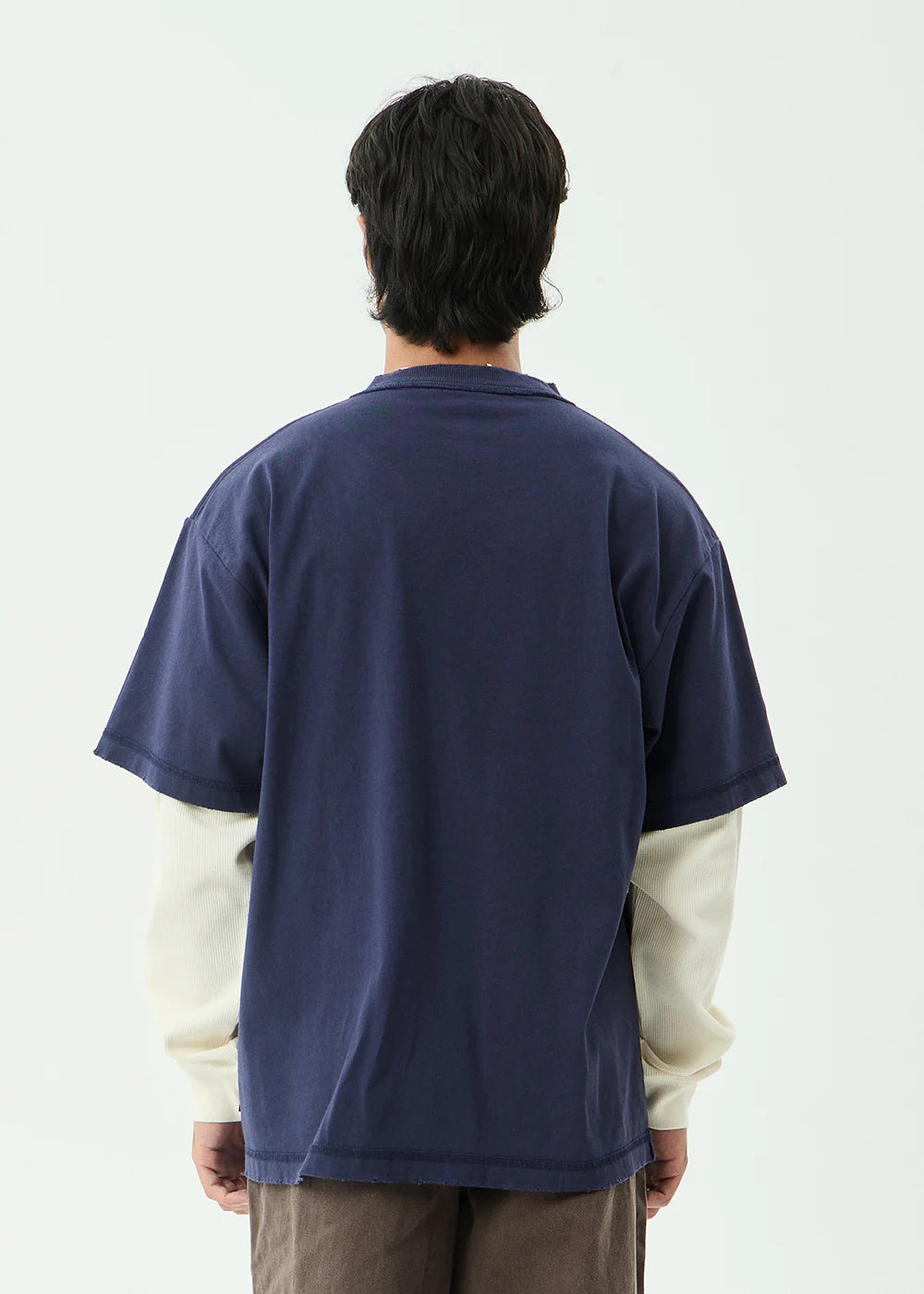 Afends Chains Heavyweight Layered Waffle Long Sleeve Tee