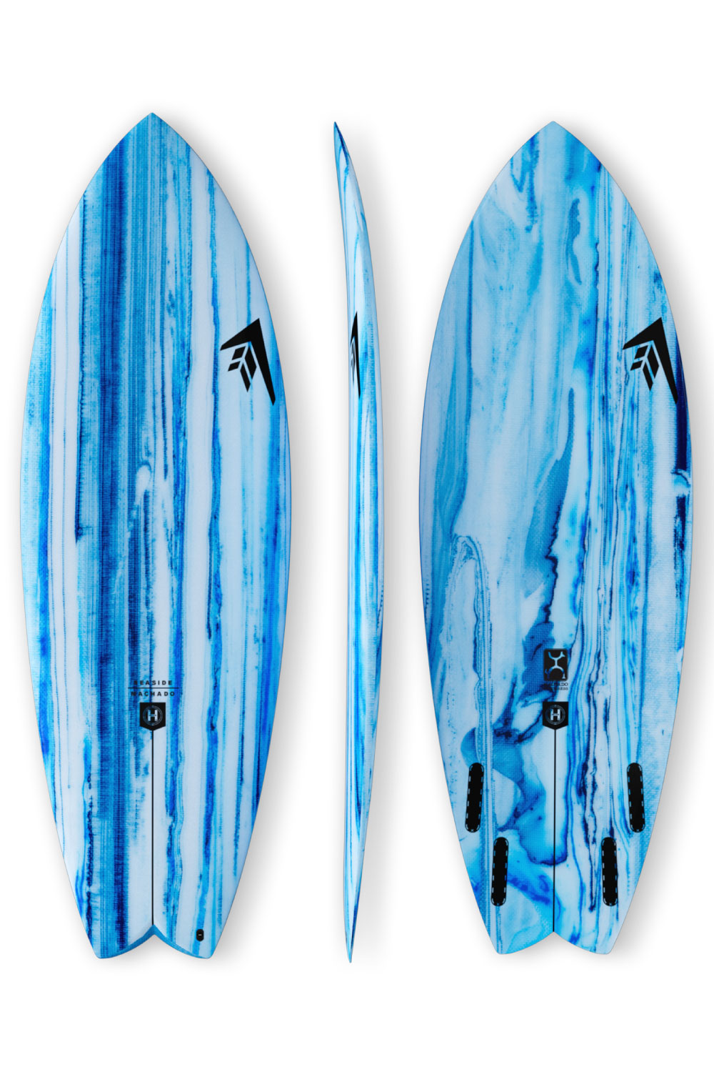 Firewire Seaside Helium 2 Surfboard - Limited Edition Blue Swirl