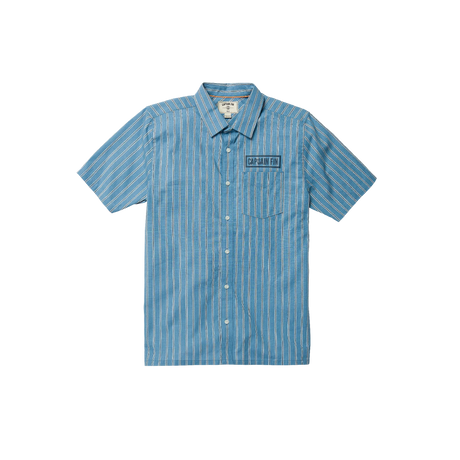 Captain Fin Co Mens Bait Barge Short Sleeve Shirt