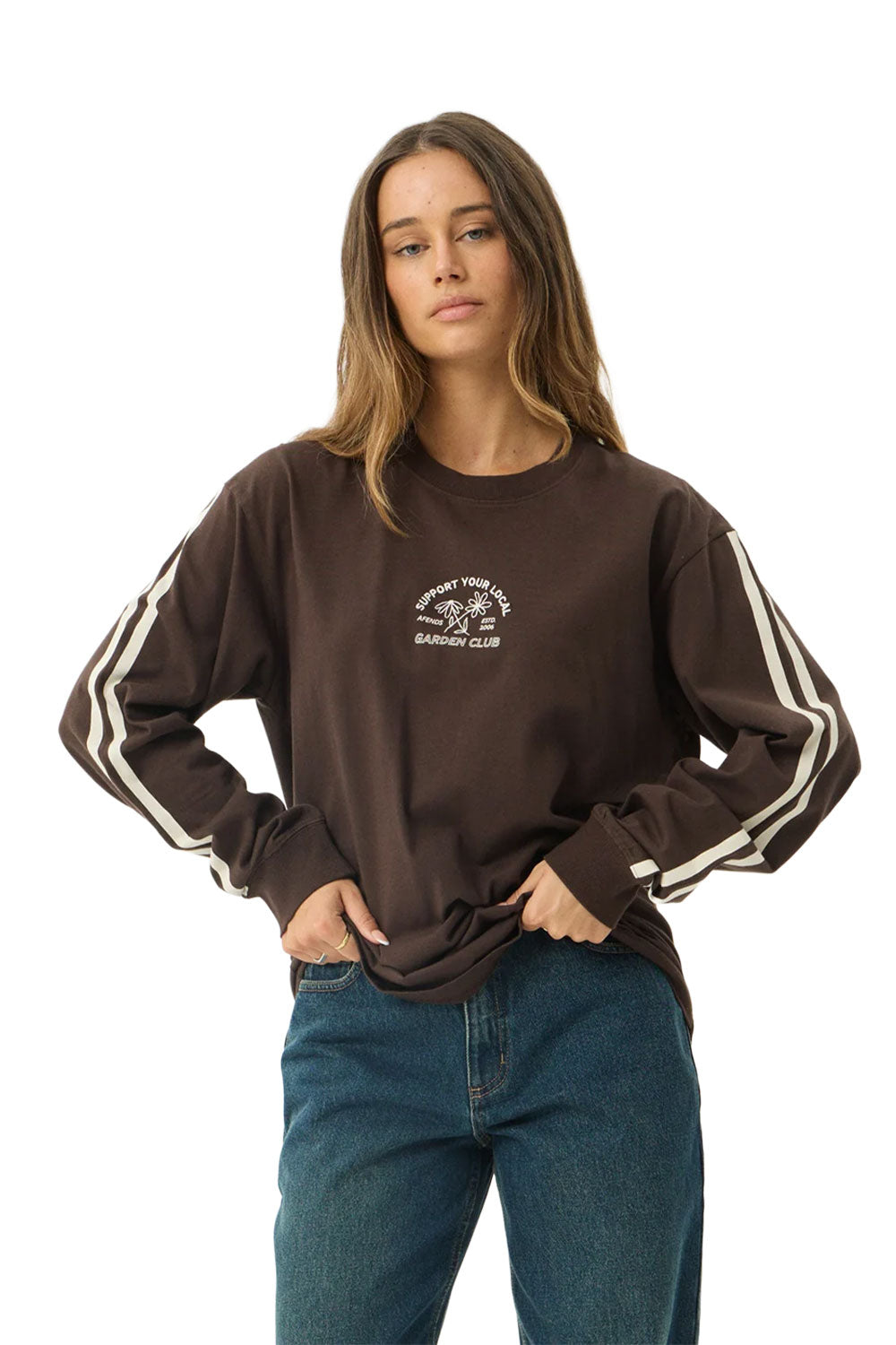 Afends Womens Community Garden L/S Tee