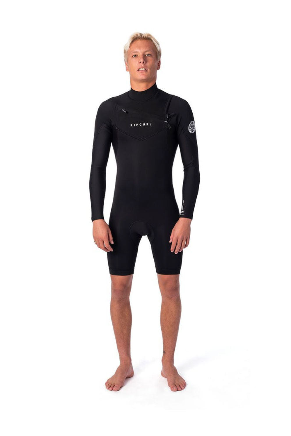 Rip Curl Mens Dawn Patrol Long Sleeve 2mm Chest Zip Springsuit Wetsuit