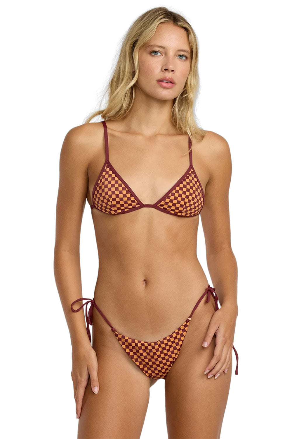 RVCA Womens Reverberation Binded Skimpy Bikini Bottom