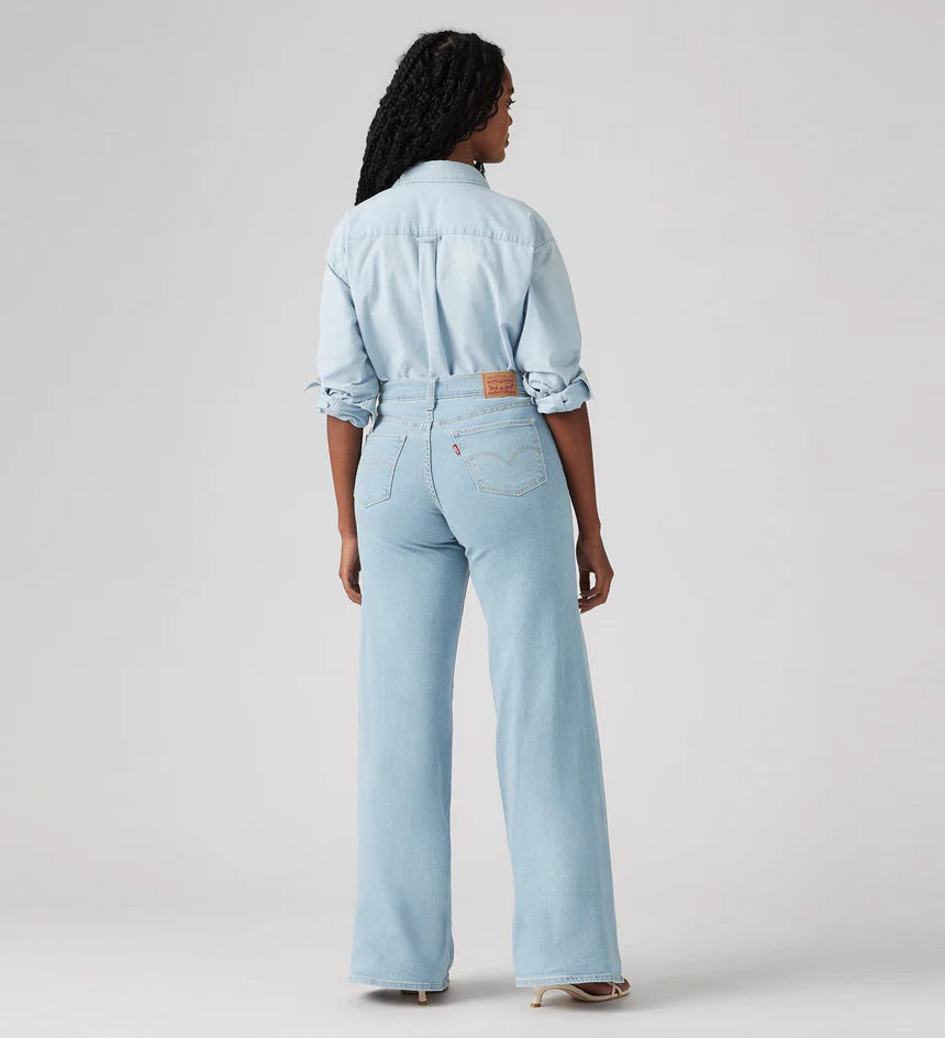 Levi's Womens 318 Shaping Wide Leg Jeans