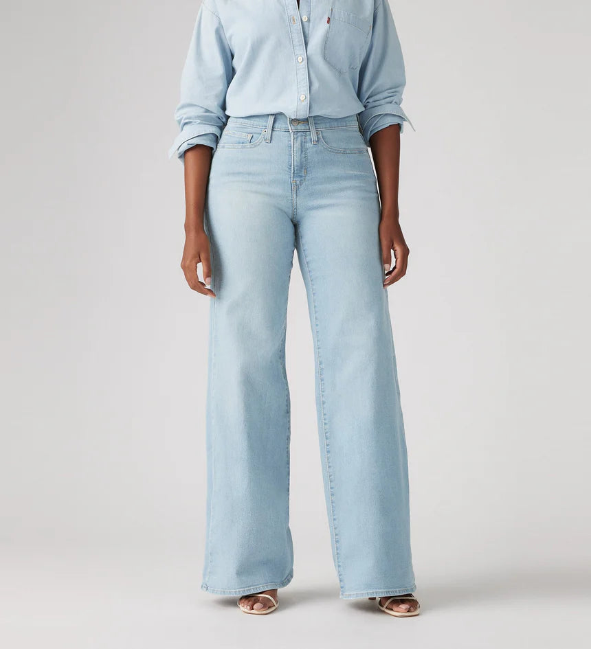 Levi's Womens 318 Shaping Wide Leg Jeans