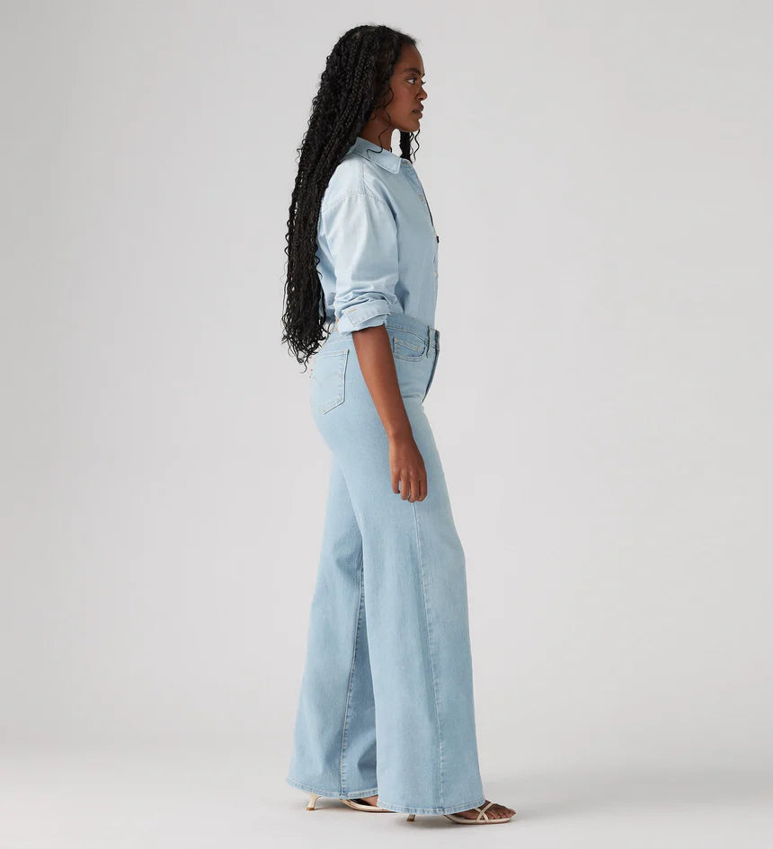 Levi's Womens 318 Shaping Wide Leg Jeans