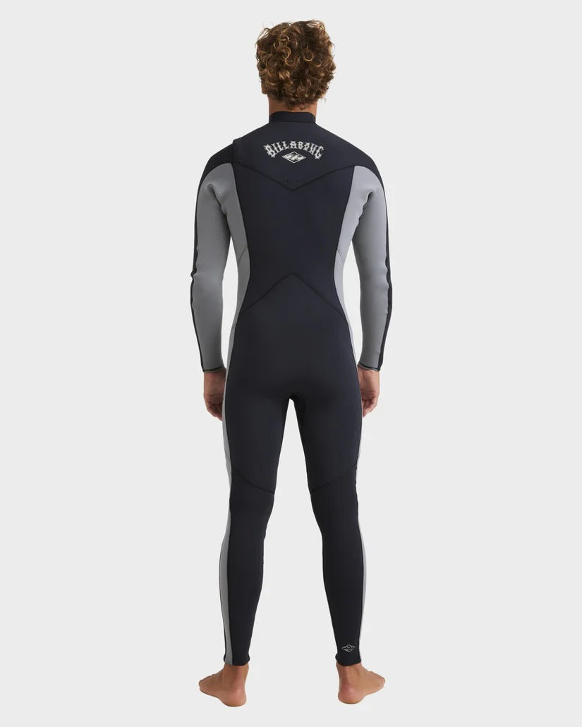 Billabong Mens 3/2mm Absolute Natural Chest Zip Steamer Wetsuit