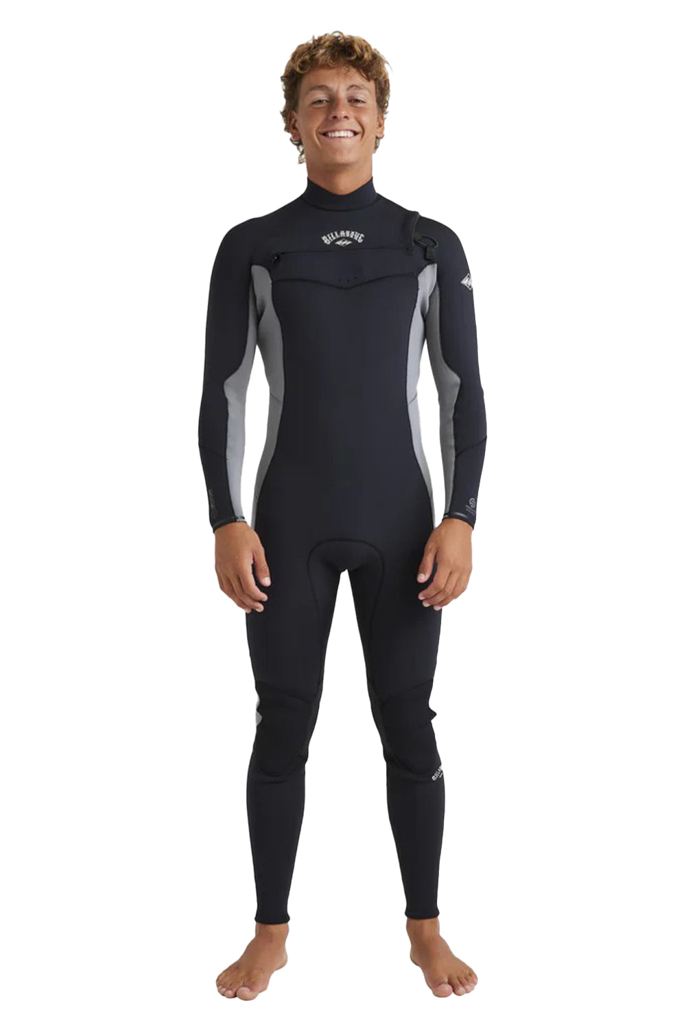 Billabong Mens 3/2mm Absolute Natural Chest Zip Steamer Wetsuit