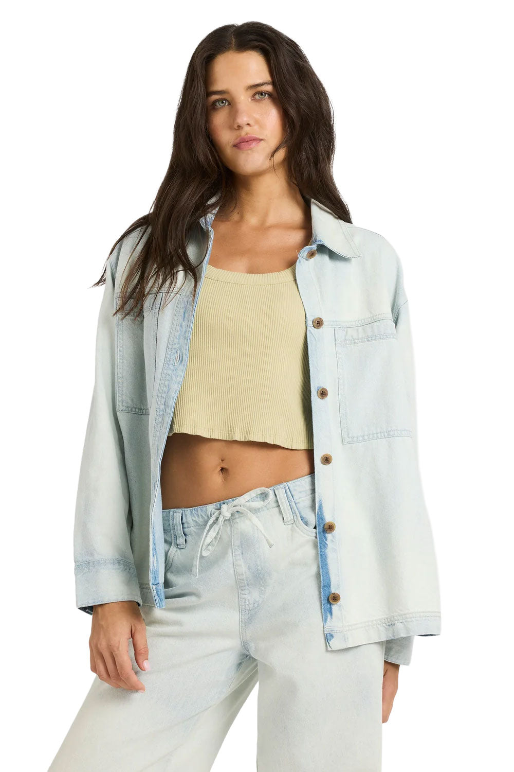 Billabong Jade Saltwashed Denim Shacket