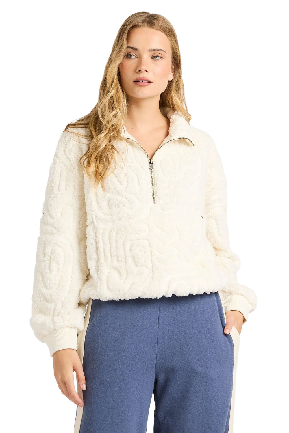 Billabong Womens Le Love Half Zip Pullover