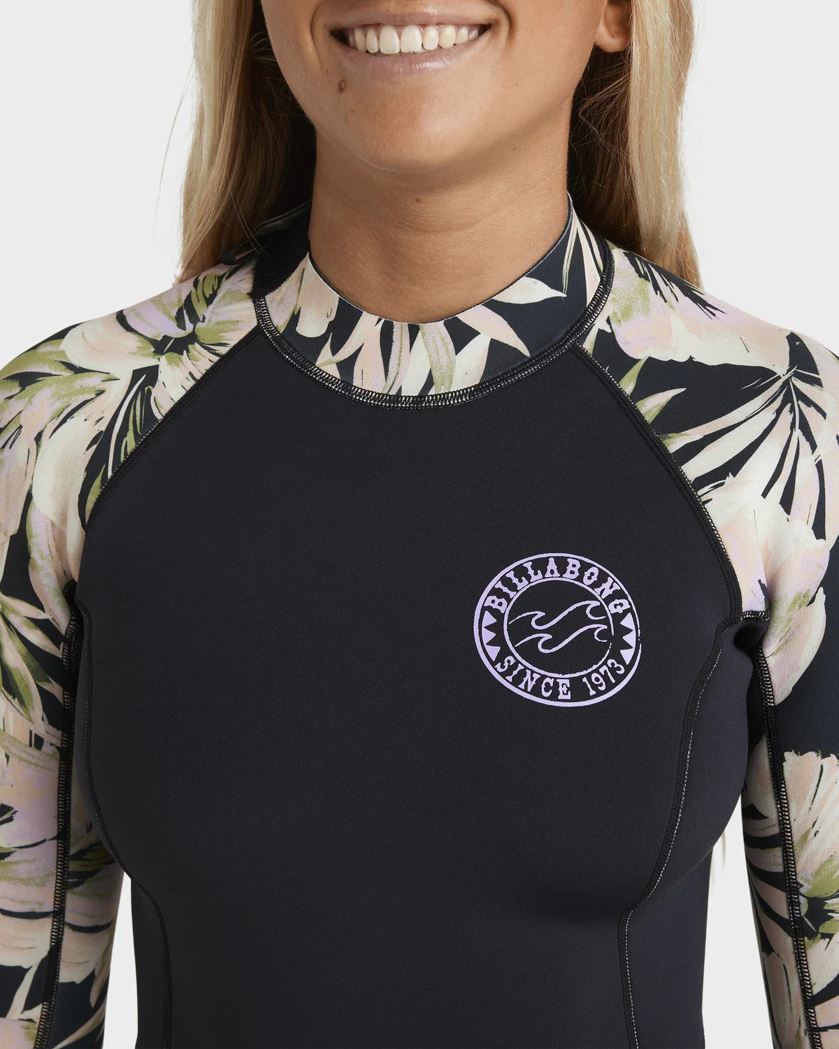 Billabong Womens 2/2mm Spring Fever Natural Long Sleeve Springsuit