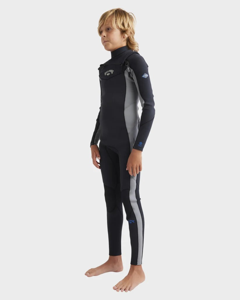 Billabong Boys (6-16) 3/2mm Absolute Natural Chest Zip Steamer Wetsuit
