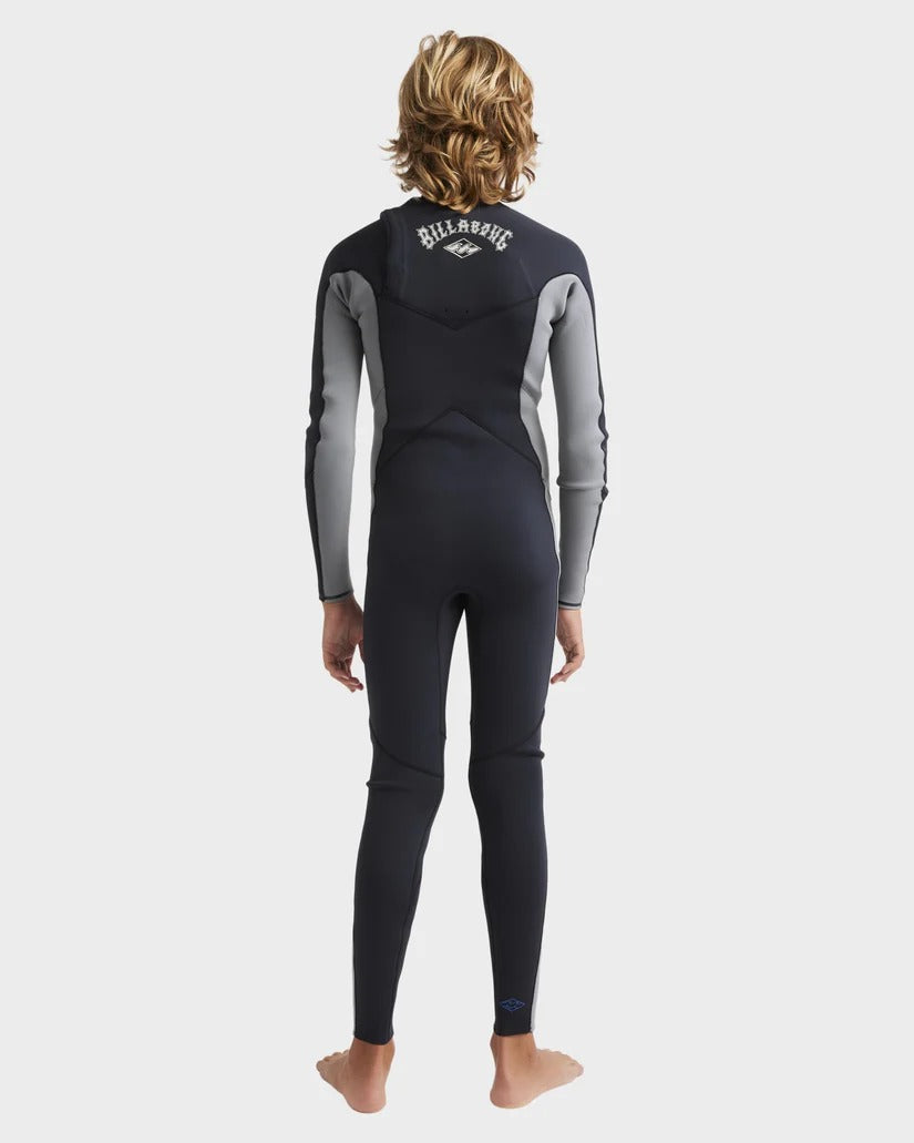Billabong Boys (8-16) 4/3mm Absolute Natural Chest Zip Steamer Wetsuit
