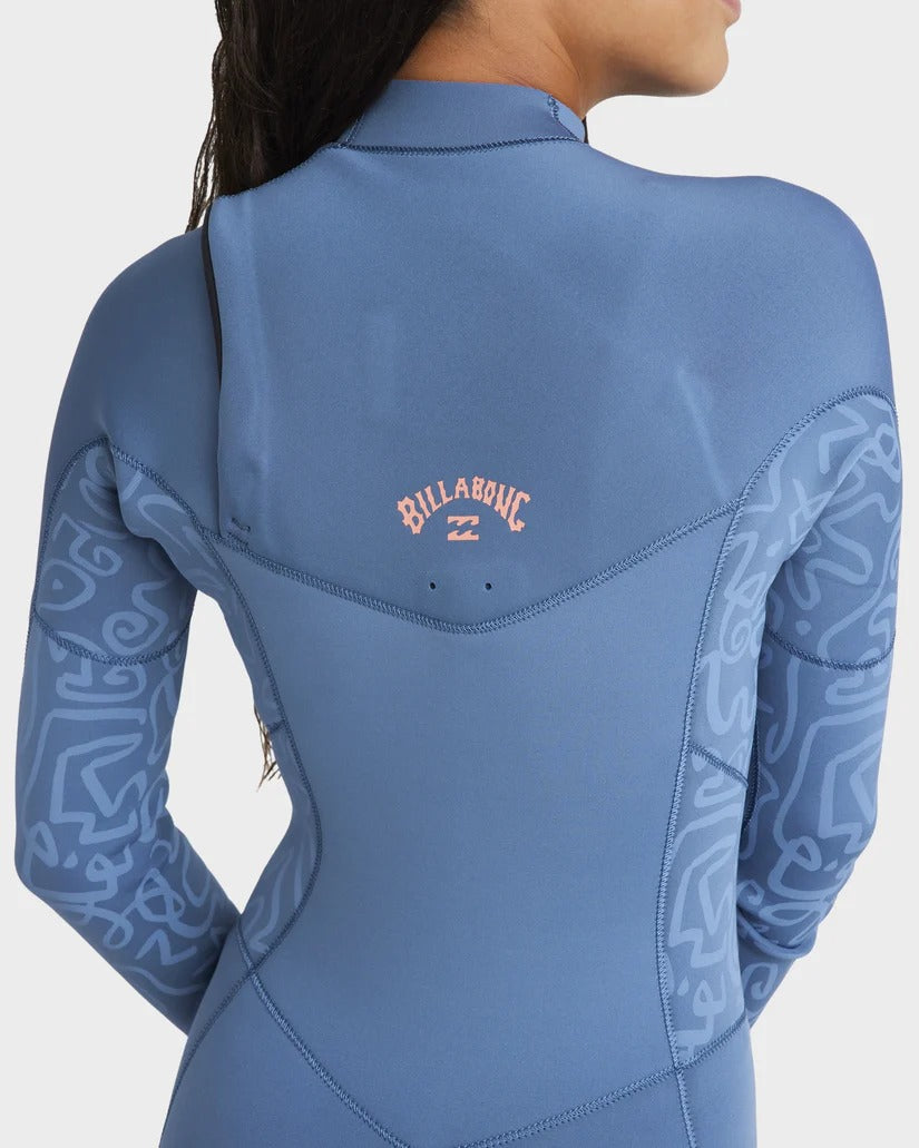 Billabong Girls (8-14) 3/2mm Synergy Natural Chest Zip Steamer Wetsuit