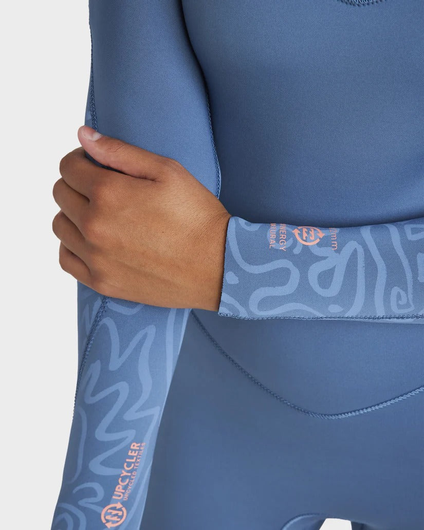 Billabong Girls (8-14) 3/2mm Synergy Natural Chest Zip Steamer Wetsuit