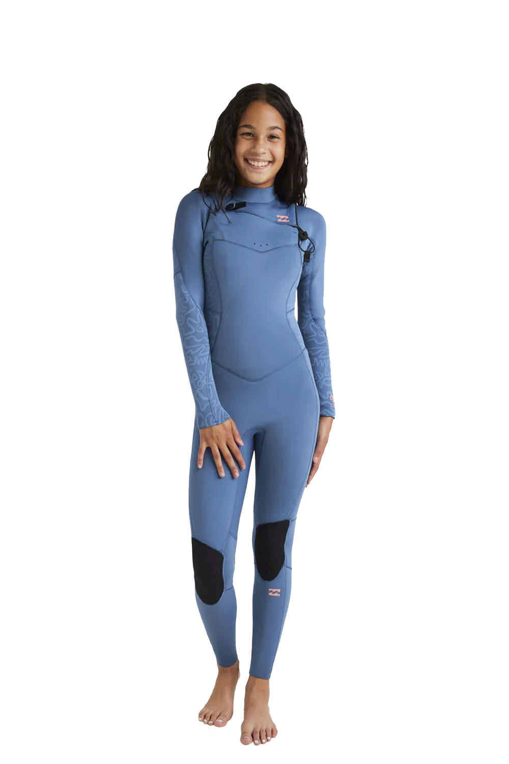 Billabong Girls (8-14) 3/2mm Synergy Natural Chest Zip Steamer Wetsuit