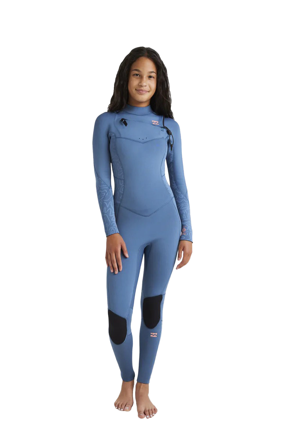 Billabong Girls (8-14) 4/3mm Synergy Natural Chest Zip Steamer Wetsuit