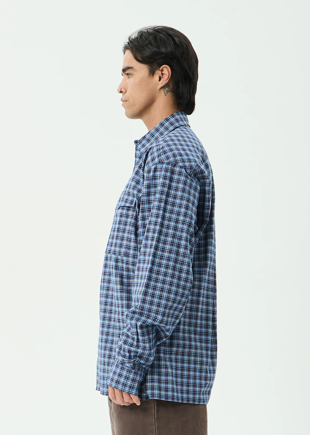 Afends Mountains Oversized Long Sleeve Shirt