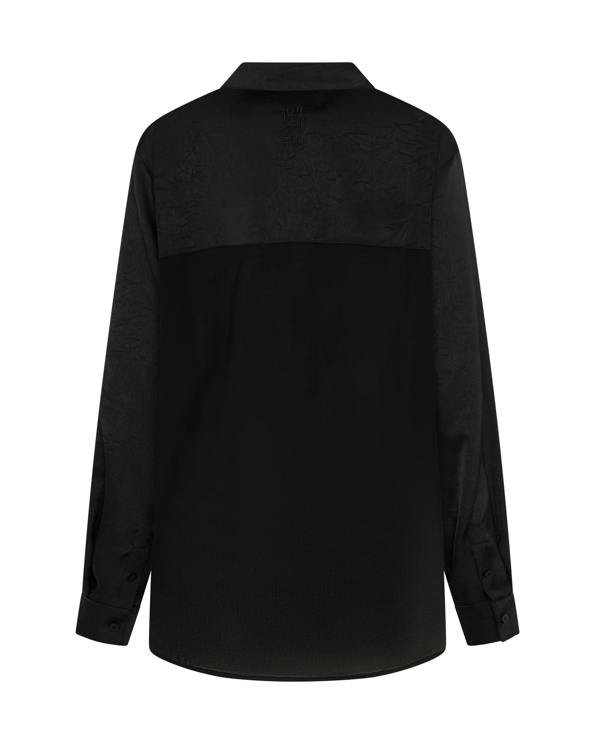 One Teaspoon Sheer Panel Tuxedo Shirt