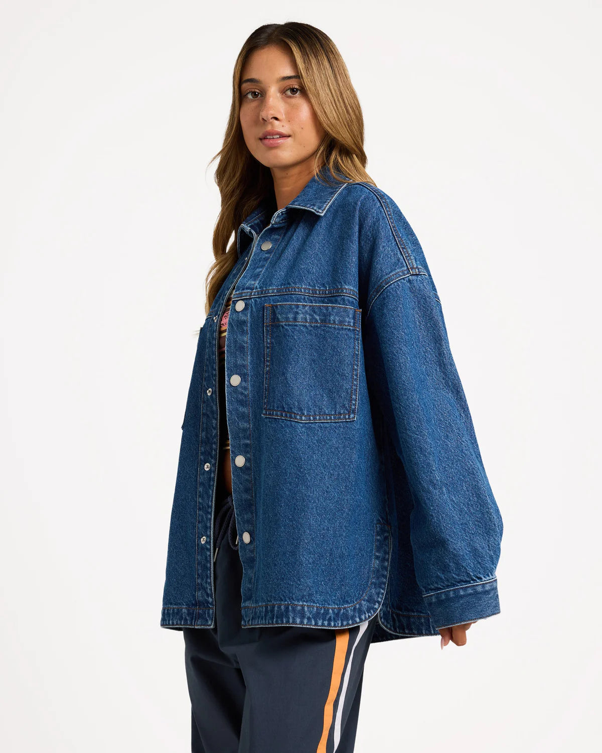 ROXY Womens Back Slider Denim Jacket