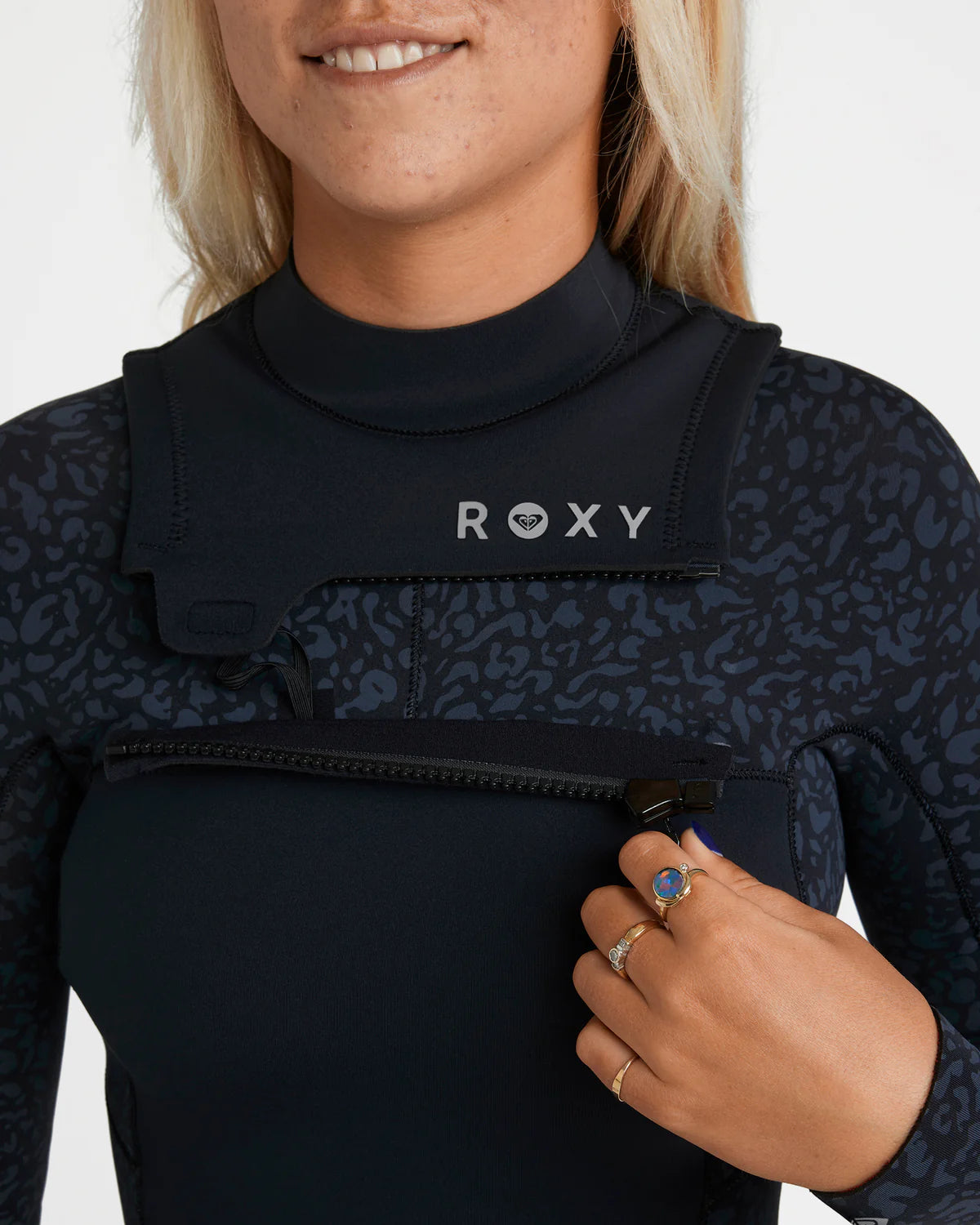 ROXY Womens 3/2mm Swell Natural Chest Zip Wetsuit