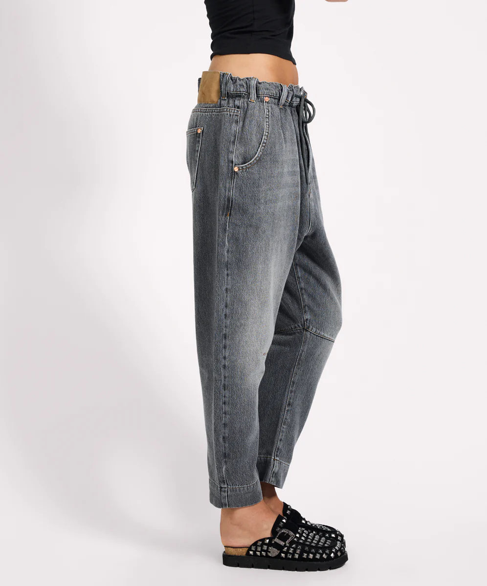 One Teaspoon Outcasts Low Waist Drop Crotch Harem Denim Jeans