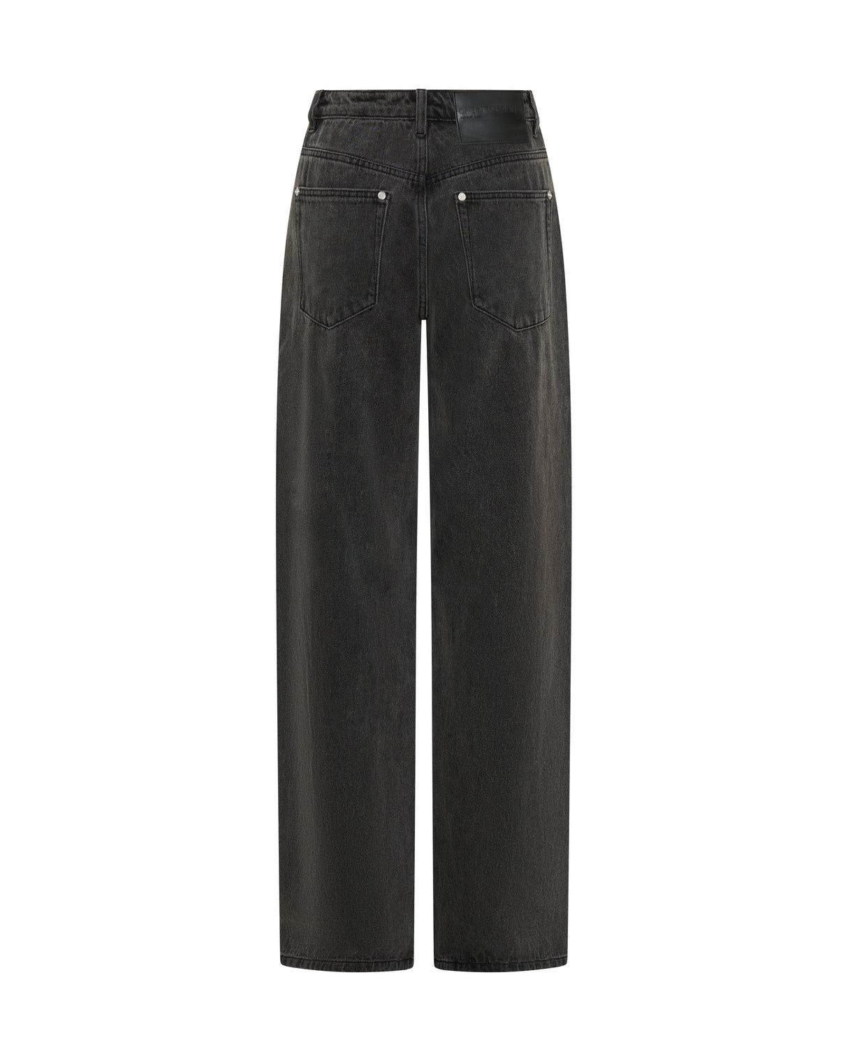 One Teaspoon Jackson Mid Waist Wide Leg Studded Denim Jeans