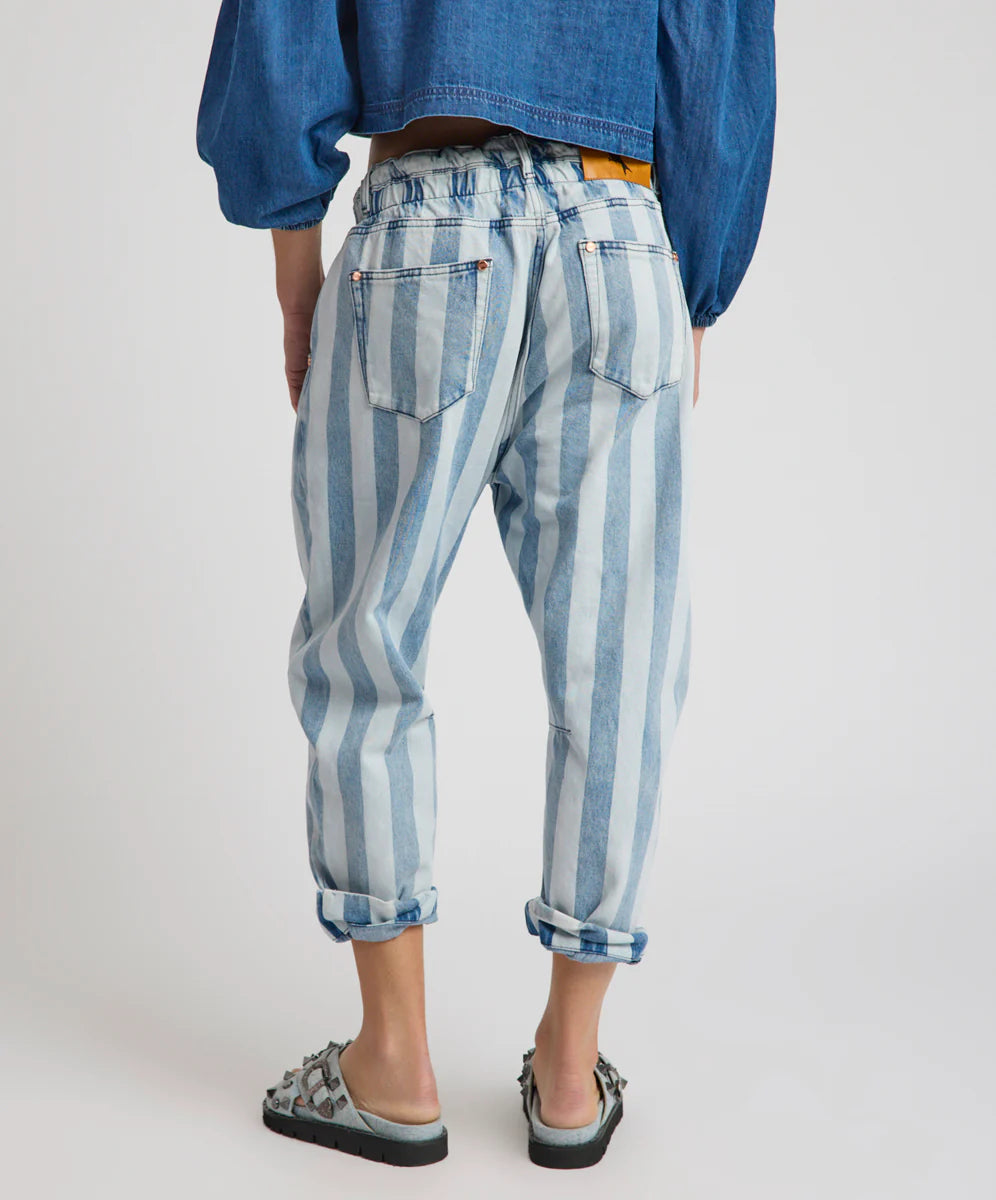One Teaspoon Outcasts Low Waist Drop Crotch Harem Denim Jeans