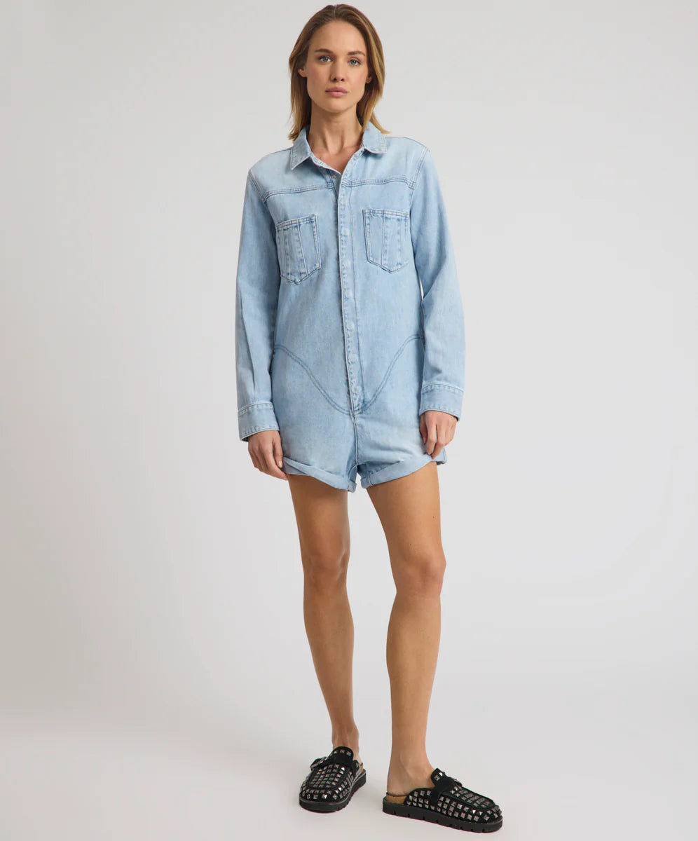 One Teaspoon Prophecy Denim Jumpsuit