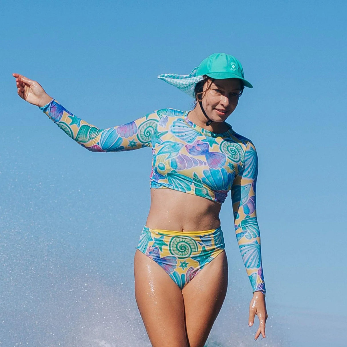 Plow Surf Co Mint Check Surf Cap