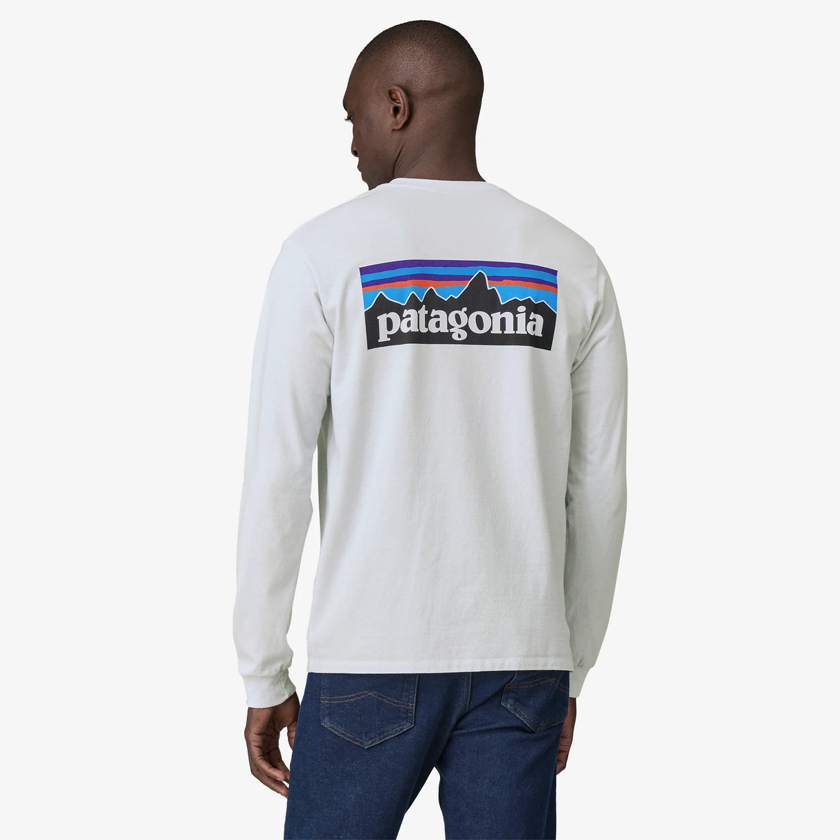 Patagonia Mens Long-Sleeved P-6 Logo Responsibili-Tee