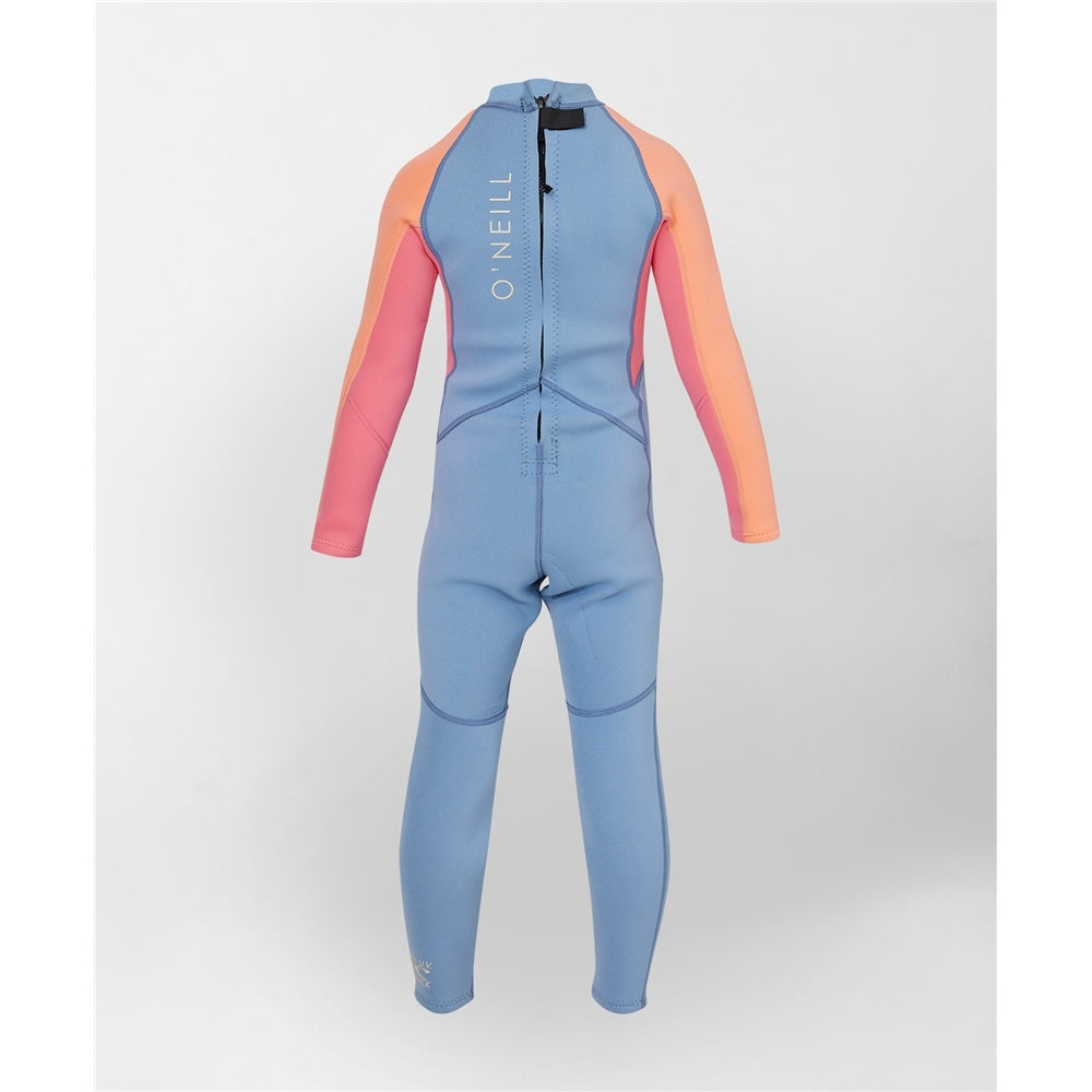 O'Neill Girl's Toddler Reactor 2mm Back Zip Steamer