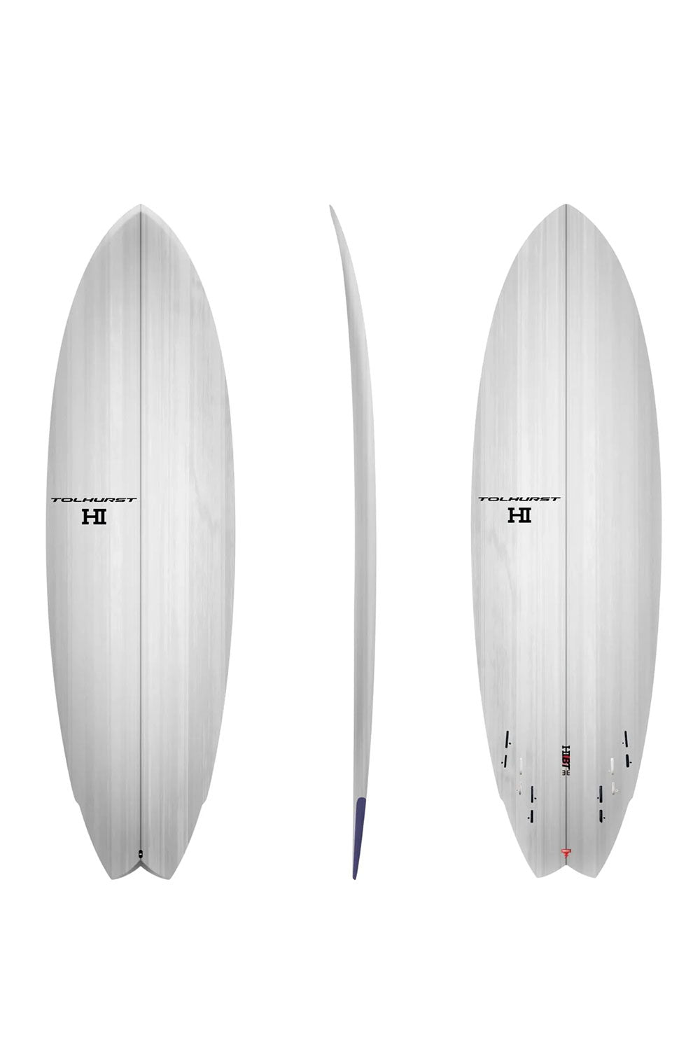 Tolhurst HI BT 3+3 Thunderbolt Red Surfboard