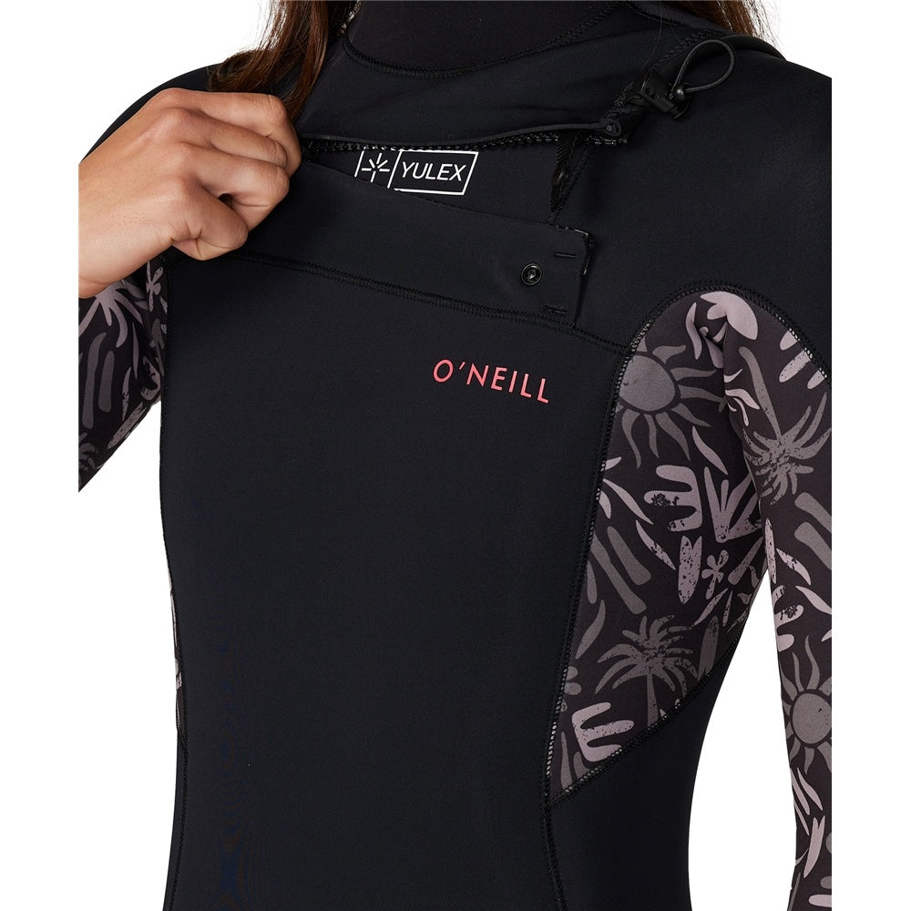 O'Neill Womens Bahia Chest Zip Full 3/2mm Steamer