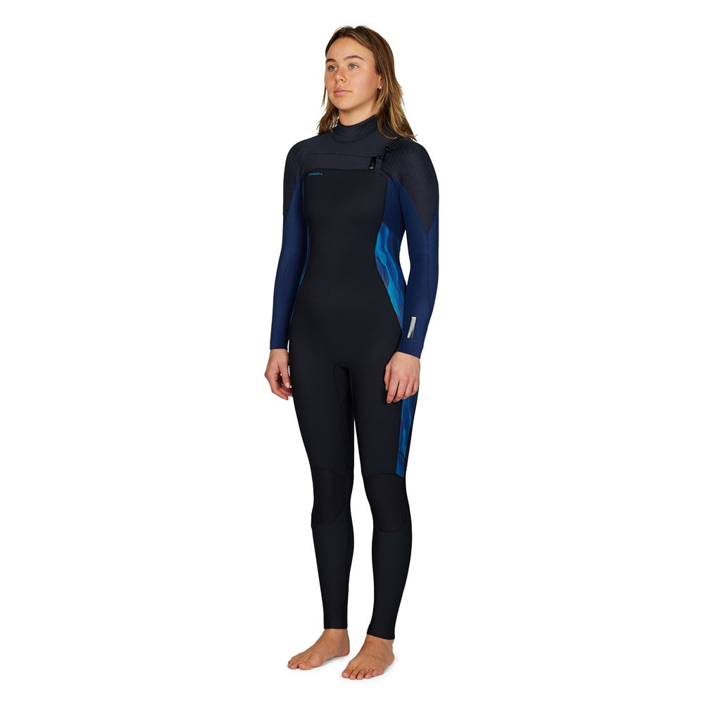 O'Neill Womens Hyperfreak Chest Zip Full 3/2+ Steamer