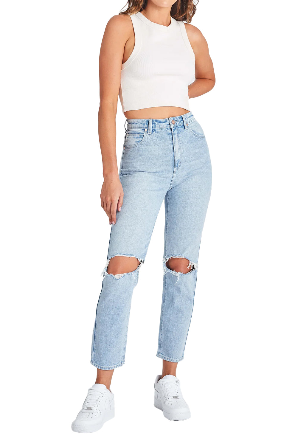 Abrand Womens 94 High Slim Jeans - Gina Rip