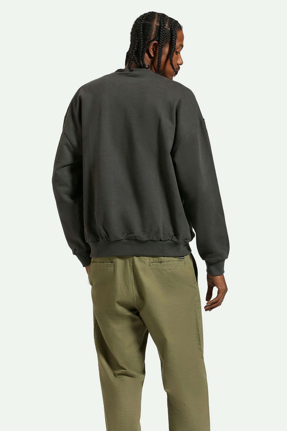 Brixton Embroidered Heavyweight Oversized Crew